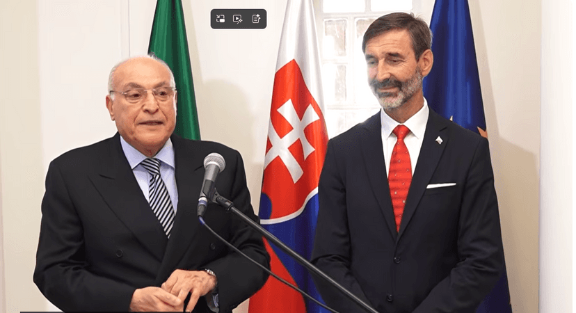 Speech by Mr. Attaf as he presided, alongside his Slovak counterpart, over the official inauguration ceremony for the Embassy of the Slovak Republic in Algiers