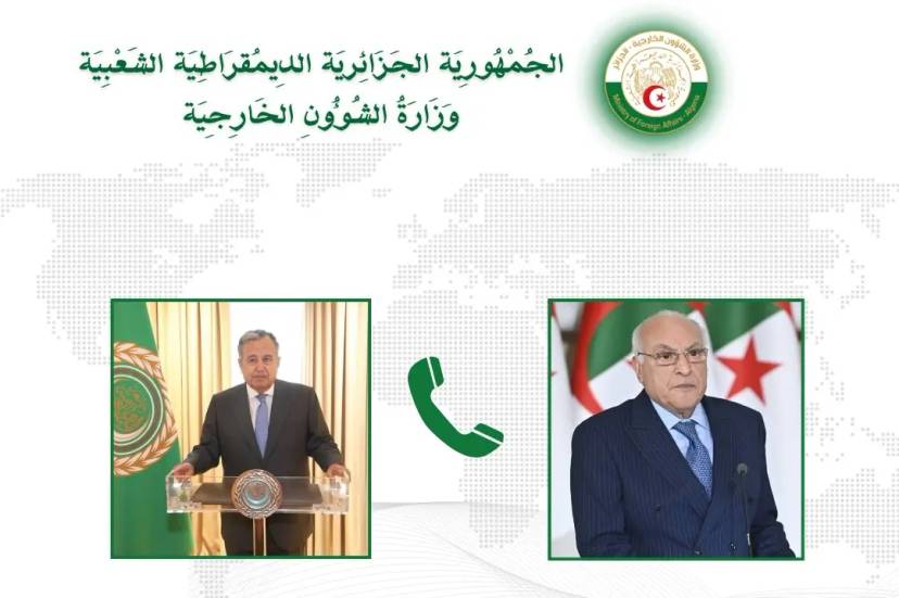 تلقى وزير الدولة، وزير الشؤون الخارجية والجالية الوطنية بالخارج والشؤون الإفريقية، اتصالا هاتفيا من الأمين العام لجامعة الدول العربية
